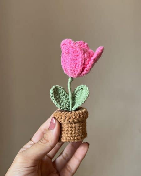 Pink Tulip Pot