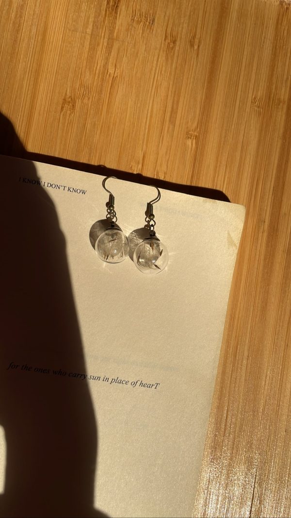 Dandelion seed earrings - Image 2