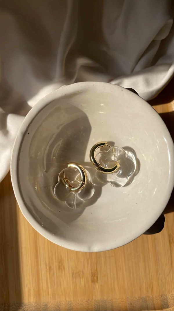 Chunky floral hoops - Image 2