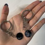 Moon keychain (customize your date)