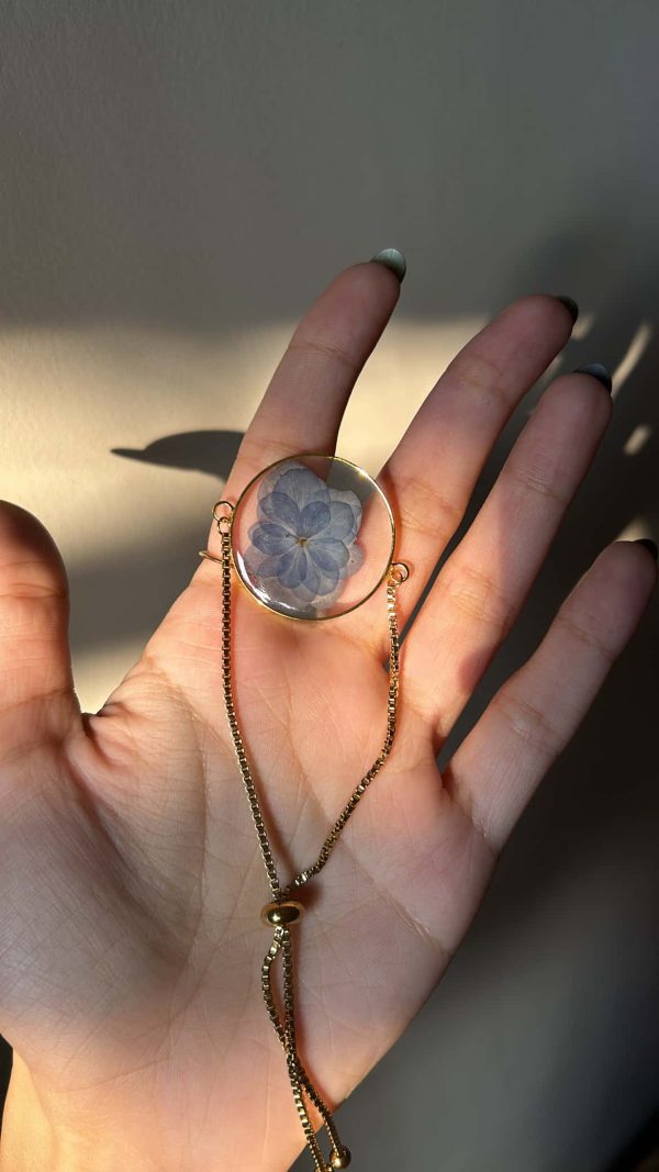 Azure Sky Hydrangea Bracelet - Image 2