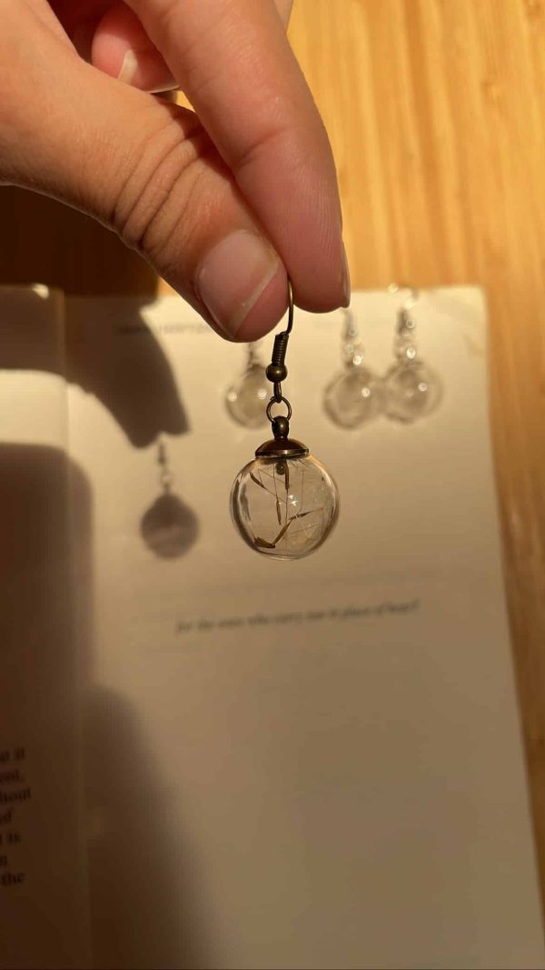 Dandelion seed earrings - Image 4