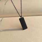 Matte black chain: Rectangular