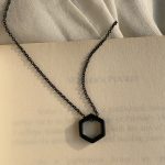 Matte black chain: Hexagonal