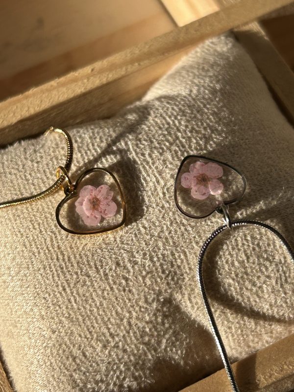 Iris necklace: Plum Blossom - Image 6