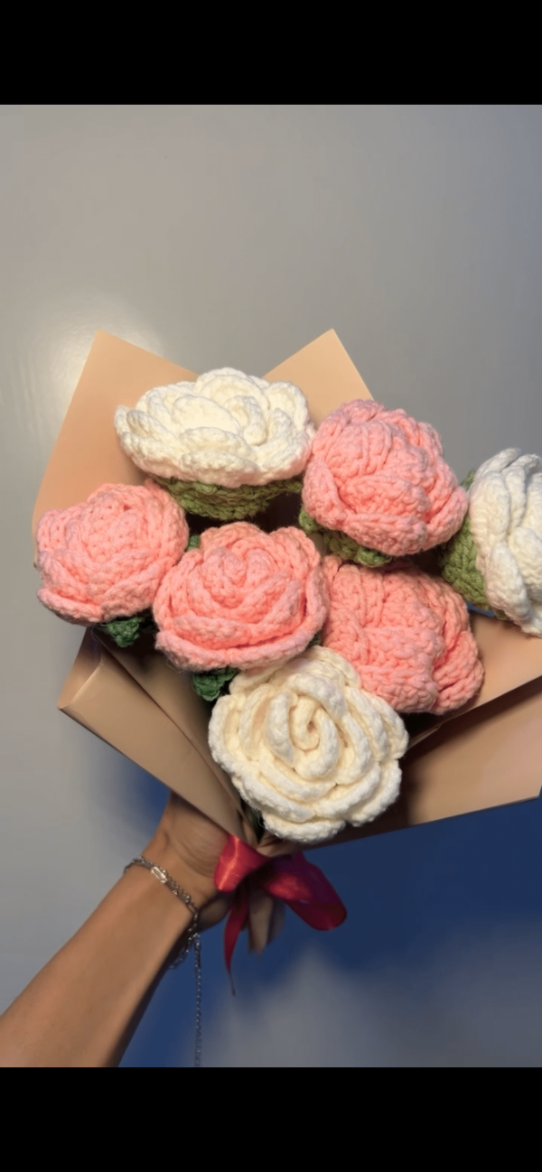 Pink-white roses - Image 3