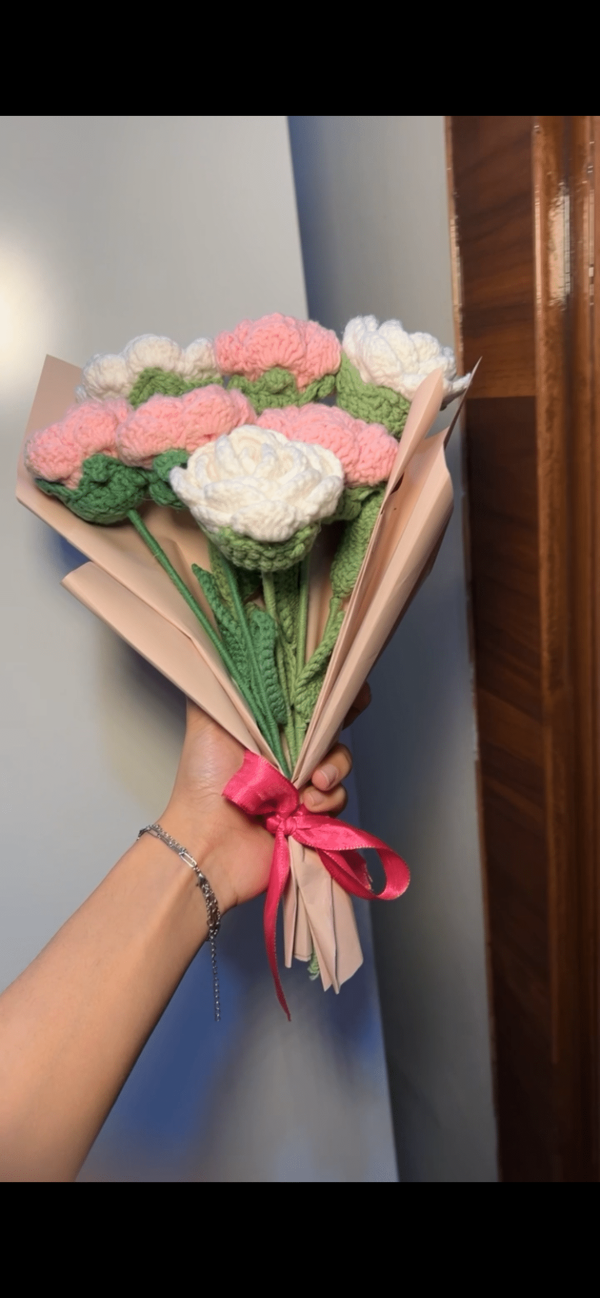 Pink-white roses - Image 4