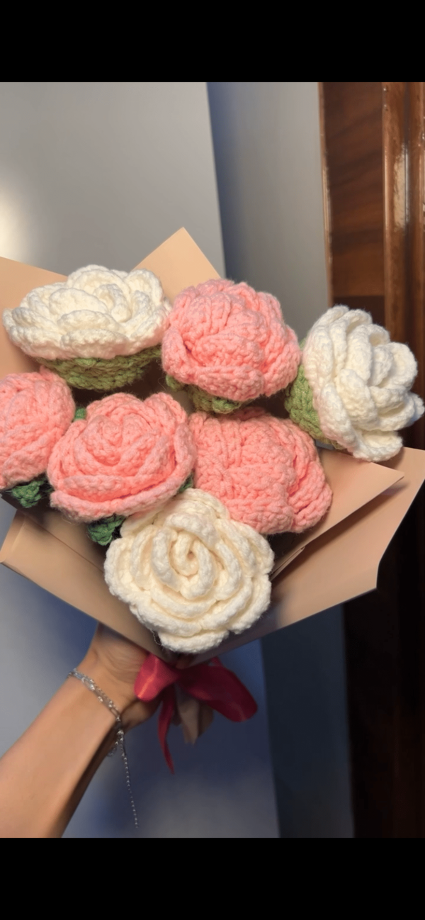 Pink-white roses - Image 2