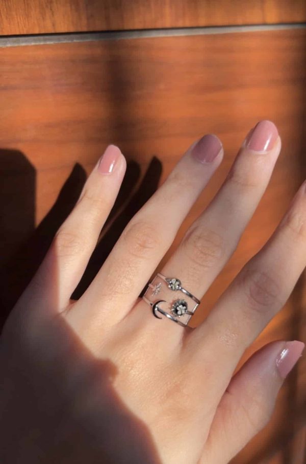 Floral Stack ring (Silver) - Image 3