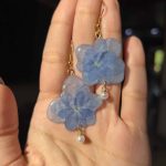 Blue Hydrangea Earrings