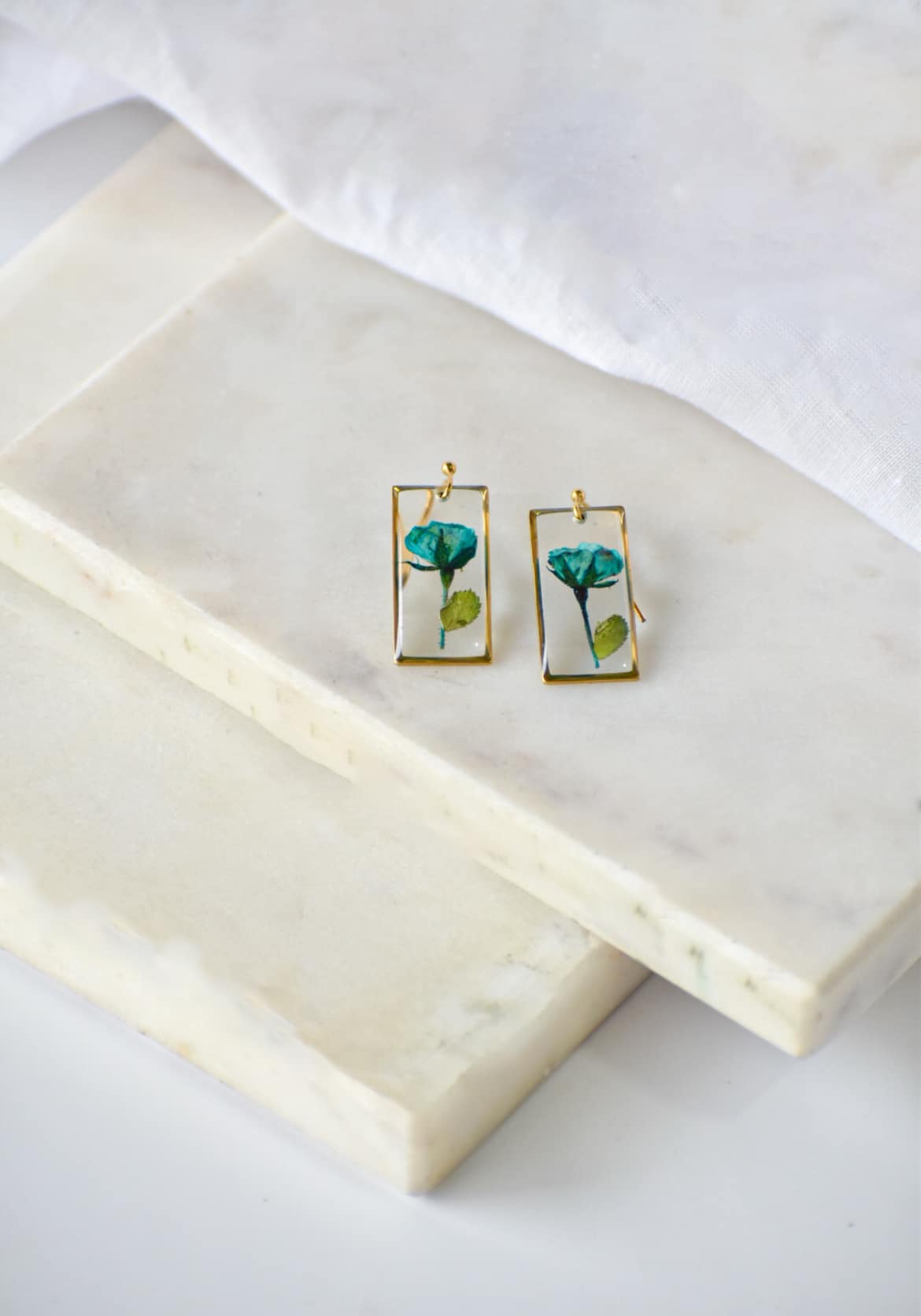 IMG_8806-1.jpeg Blue Rose Earrings - Image 1