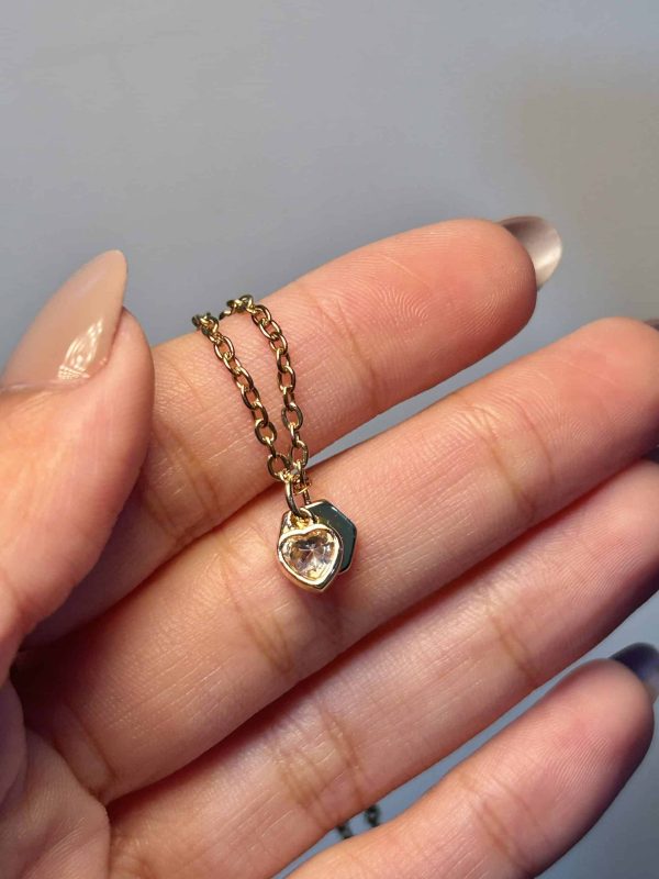 Heart Initial Necklace - Image 3