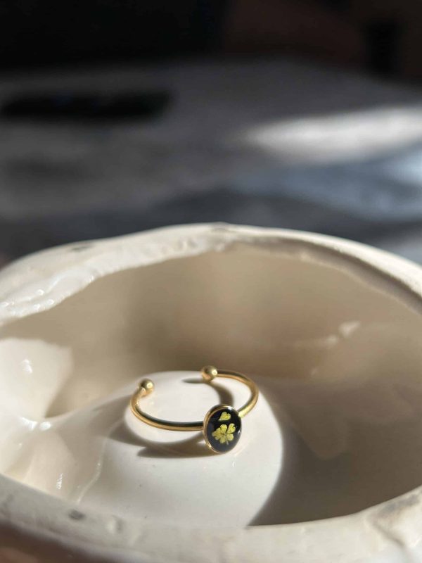 Yellow Floral Ring - Image 3