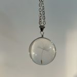Dandelion seed necklace