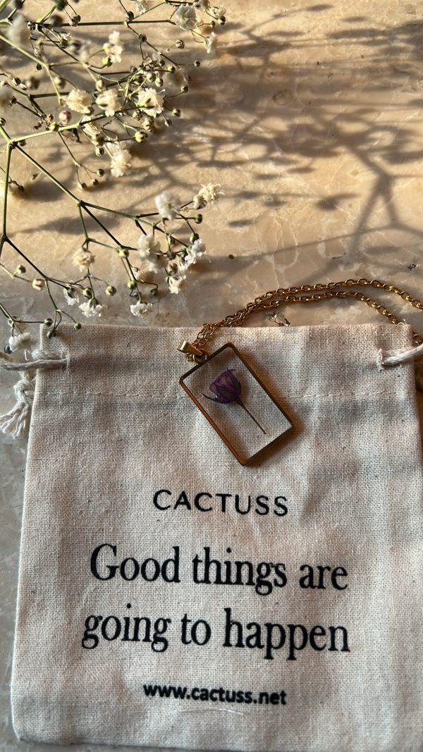 Purple Rose Necklace - Image 2