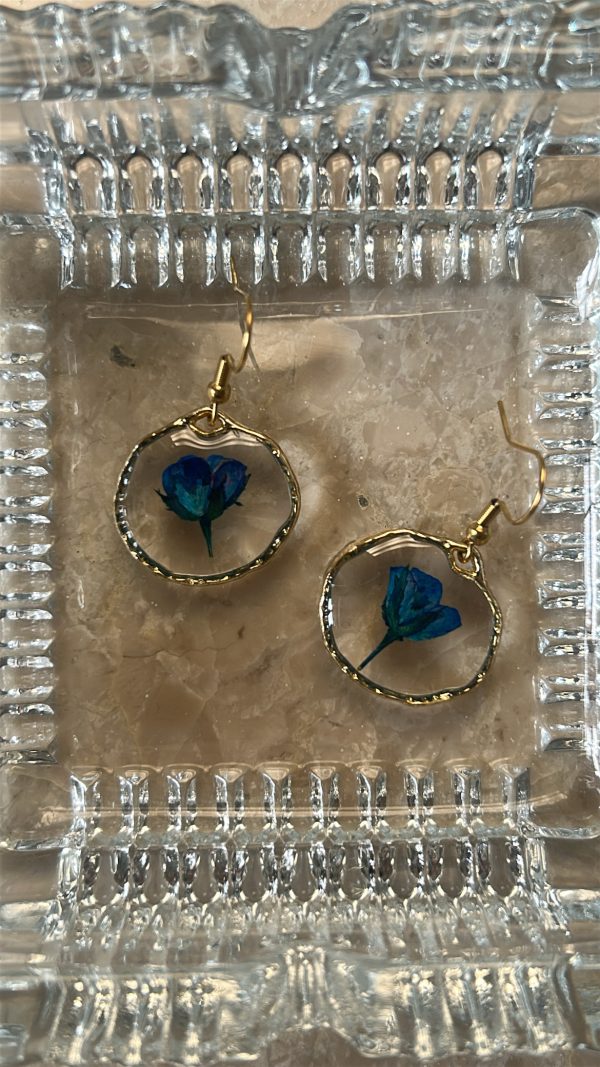 Blue Rosie Earrings - Image 4