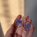 Violet Larkspur Earrings