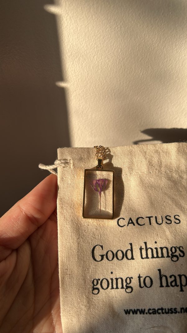 Purple Rose Necklace - Image 3