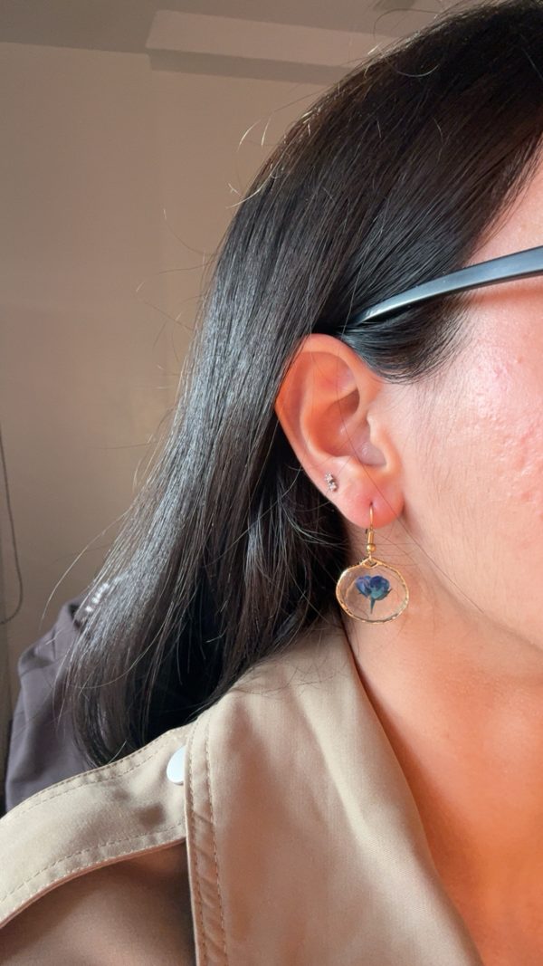 Blue Rosie Earrings - Image 2