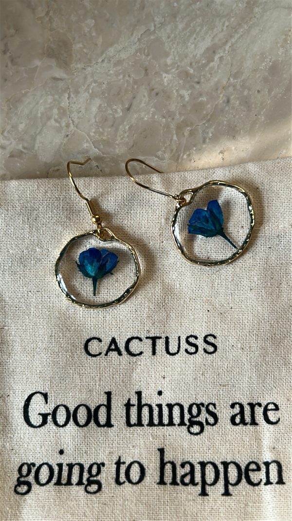 Blue Rosie Earrings - Image 3