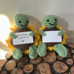 Turtle with a sunflower