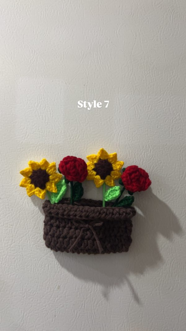 Fridge magnet flower basket - Image 8