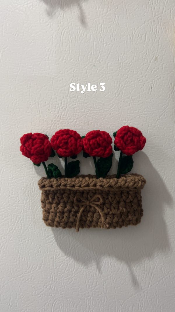 Fridge magnet flower basket - Image 4