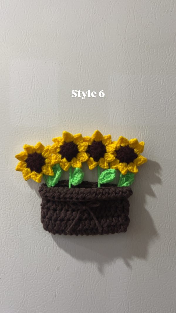Fridge magnet flower basket - Image 7