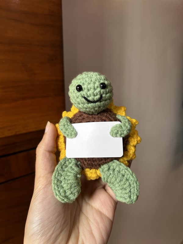 Turtle with a sunflower - Image 2