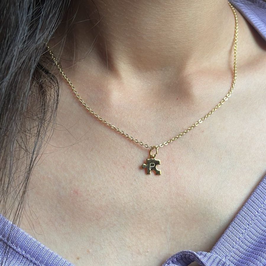 Jigsaw puzzle necklaces